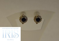 Серьги ( сапфир и фианит) - Ювелирная мастерская IRIS-EKB.ru - ремонт и изготовление ювелирных изделий